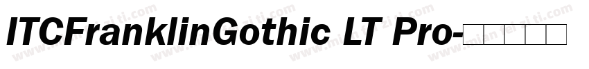 ITCFranklinGothic LT Pro字体转换